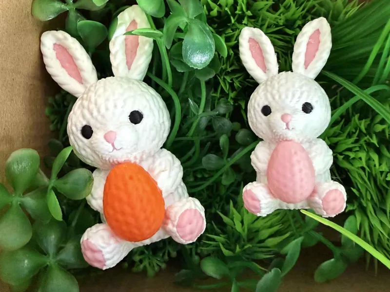 Knitted Easter Bunny with Egg Cute Decoration AMS