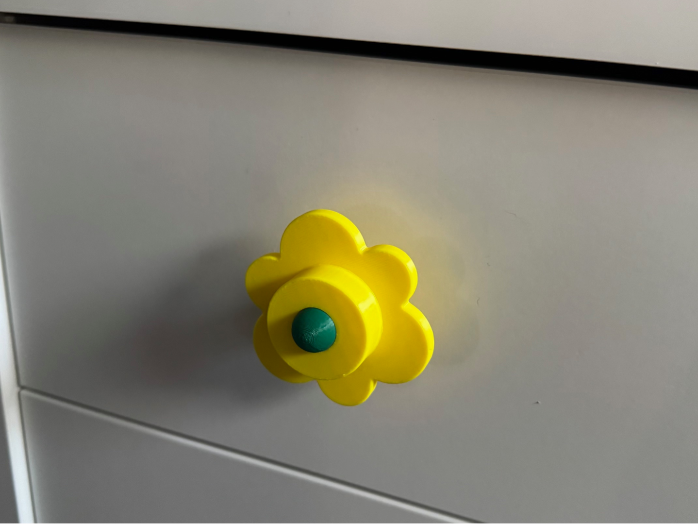 Brick Flower Cabinet Pull - Drawer Handle