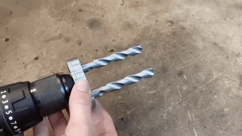 "Working" Double Drill Bit
