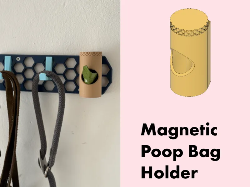 Magnetic Poop Bag Holder