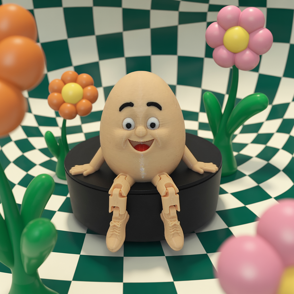 Miniatura 3 do modelo 3D Happy Egg Buddy