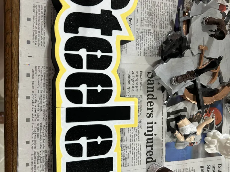 Steelers Name Print