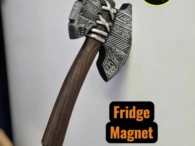Aztec Axe Fridge Magnet