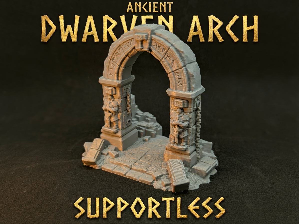 Ancient Dwarven Arch (supportless) - rounded