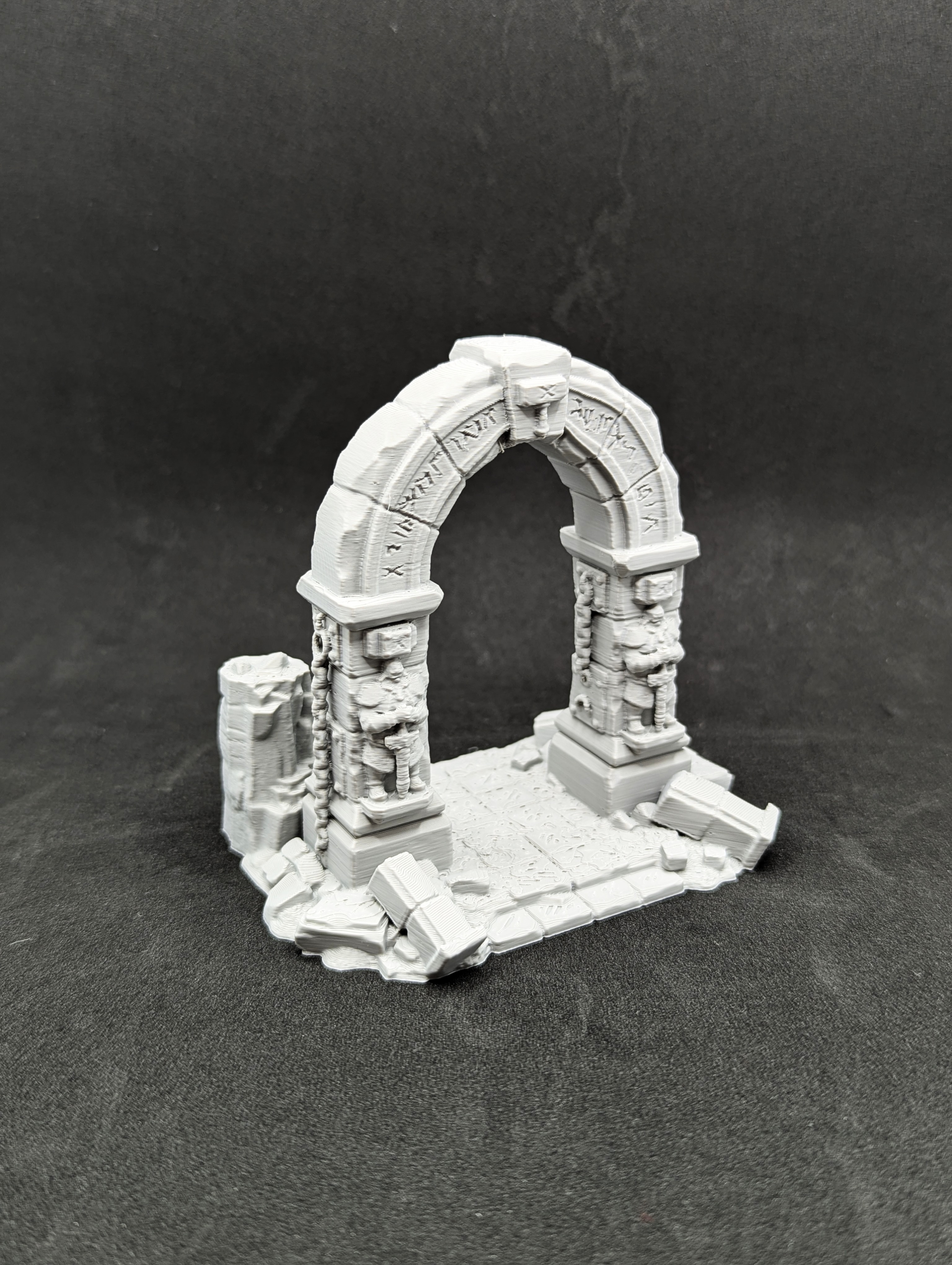 Ancient Dwarven Arch (supportless) - rounded — 2