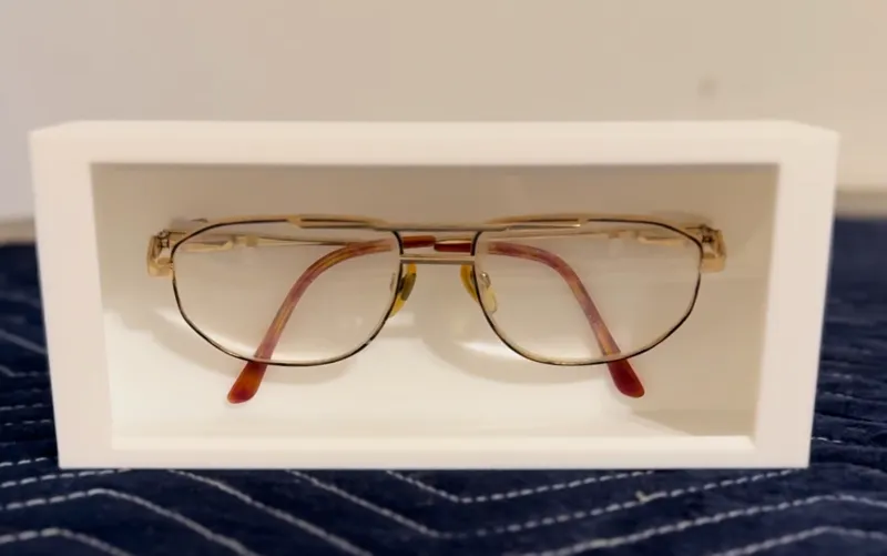 glasses shadow box