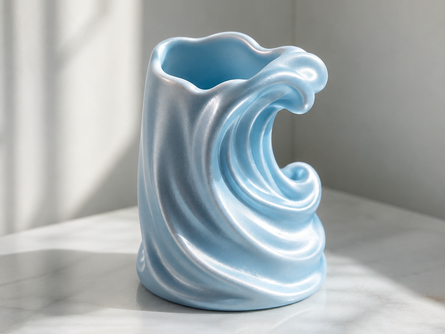 海浪收纳笔筒