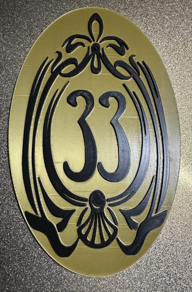 Disney's New Club 33 Simple Sign