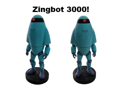 Zingbot 3000! Fan-Made Display Figure