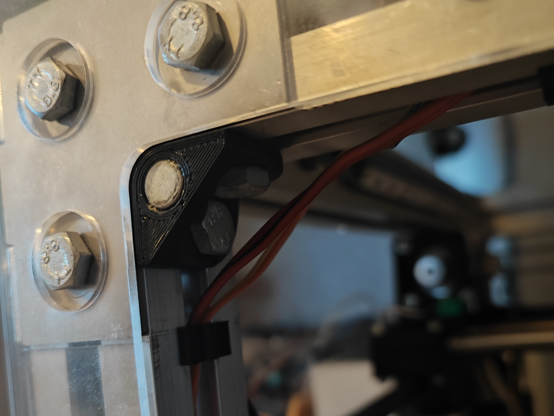 3D printer enclosure box magnetic holder