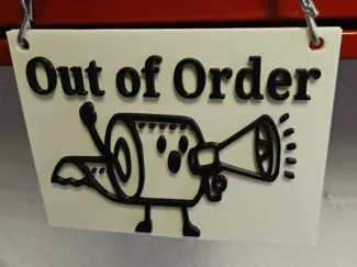 Out of Order Sign 