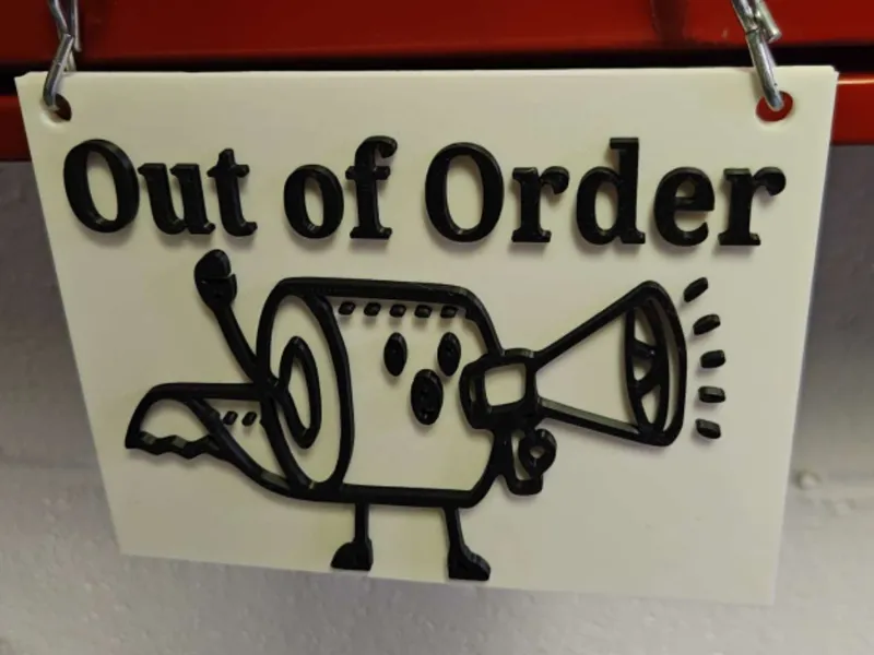 Out of Order Sign 