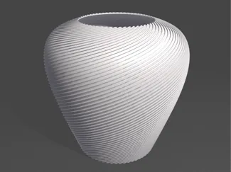 Modern spiral vase
