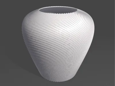 Modern spiral vase