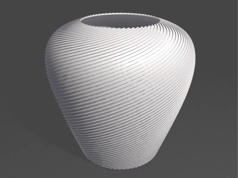 Modern spiral vase