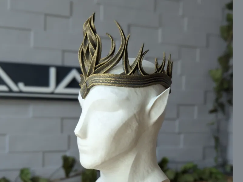 elf crown - "dark elegance"