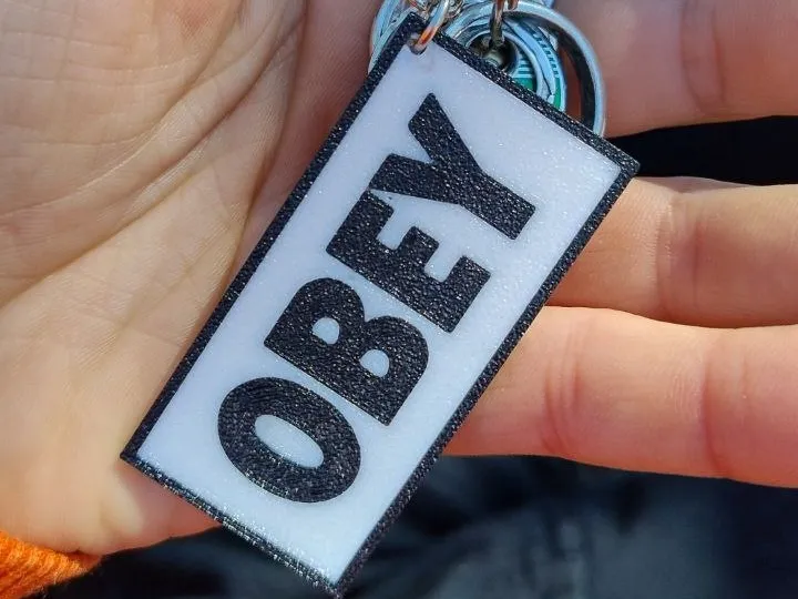 Obey Keychain