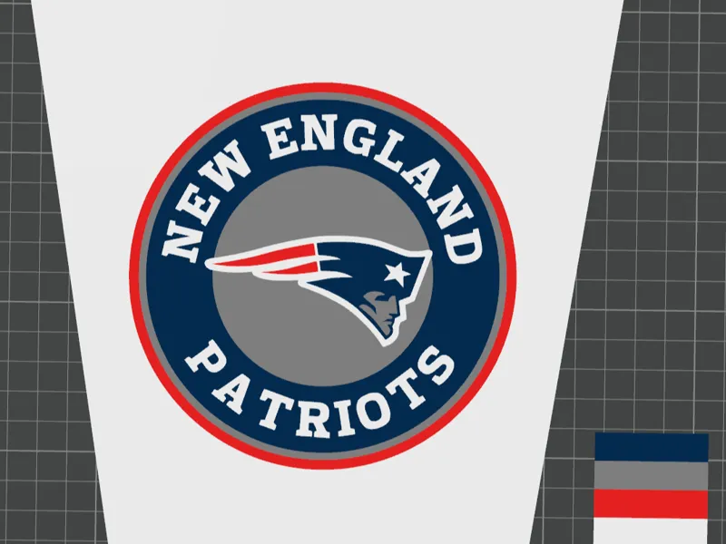 New England Patriots Lamppost Panels