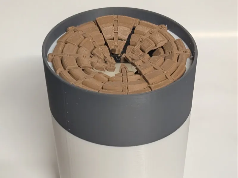 Cardboard Spool as filament infill for Flower Pot 