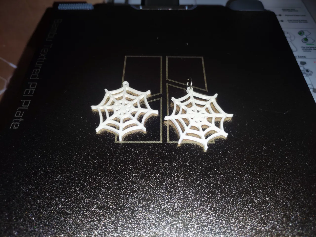 Halloween Spider Web Earring / Keychain view 4