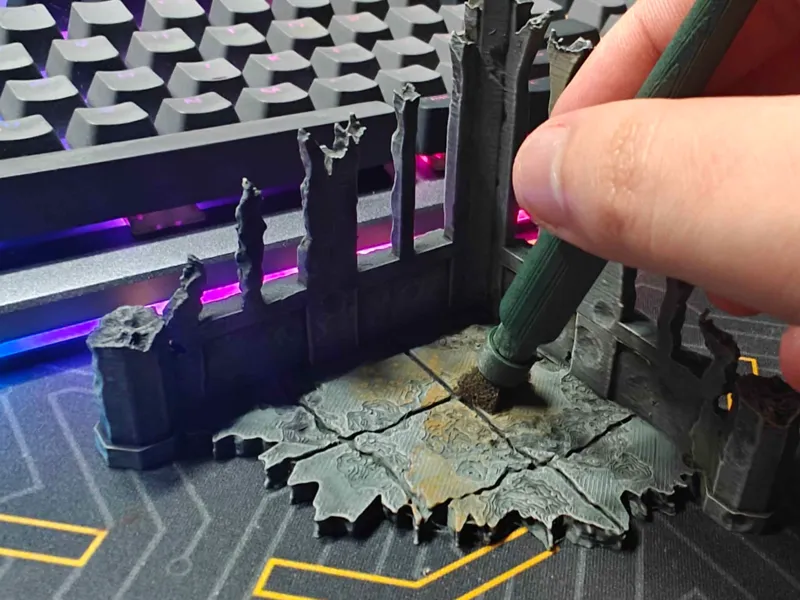 Foam brush handle