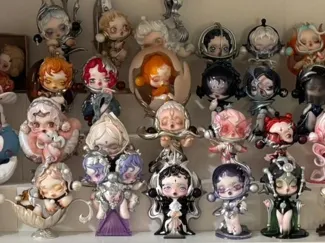 Blind box figures stand for Ikea Billy