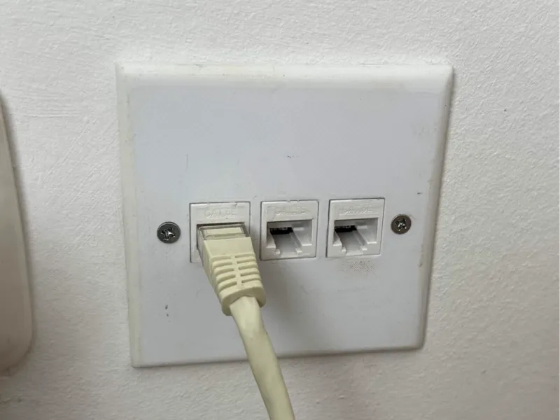 Triple Ethernet Wall Plate Insert (EU Standard)