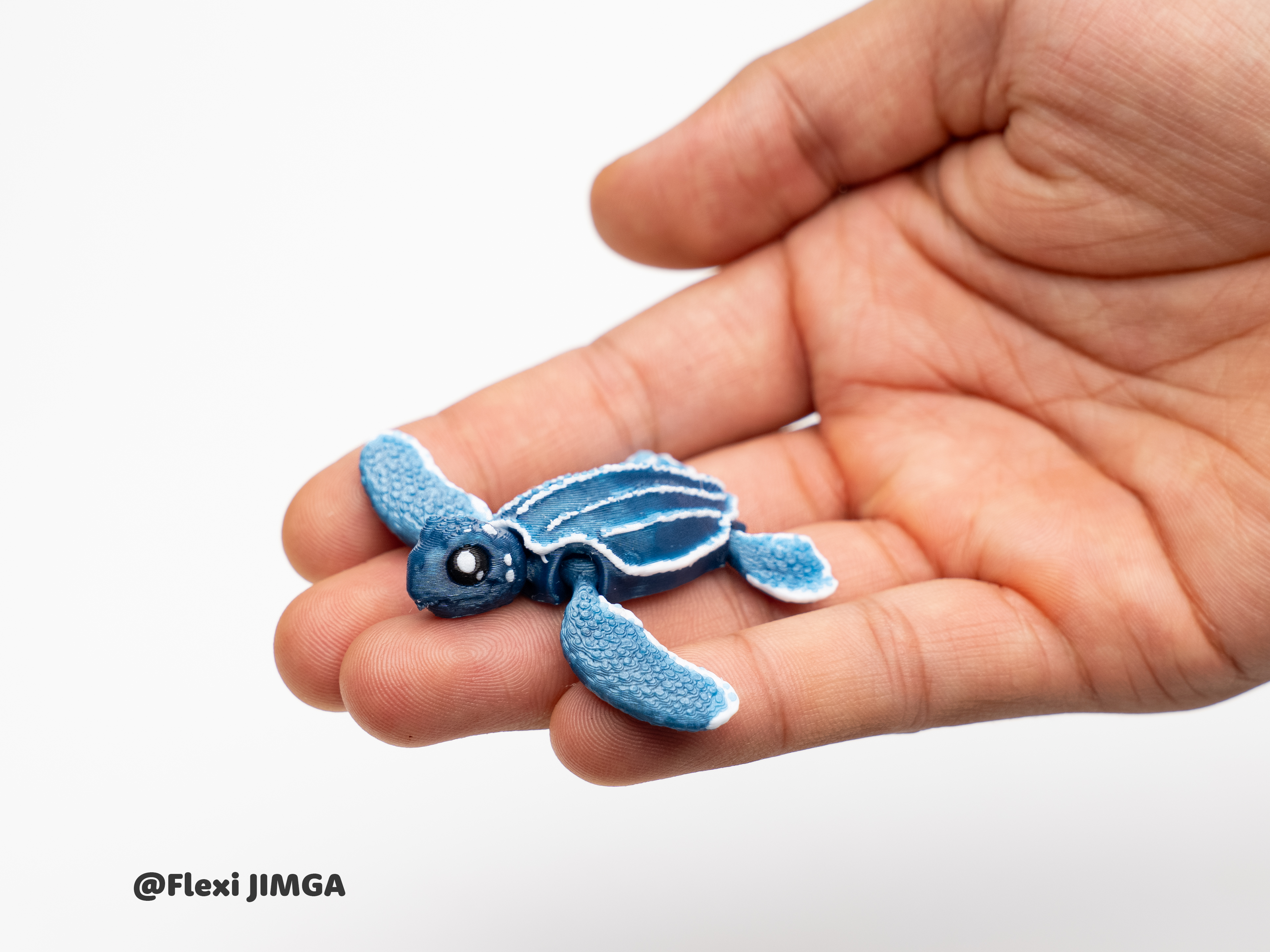 Miniatura 2 do modelo 3D Mini Flexi Turtle  | Keychain Version