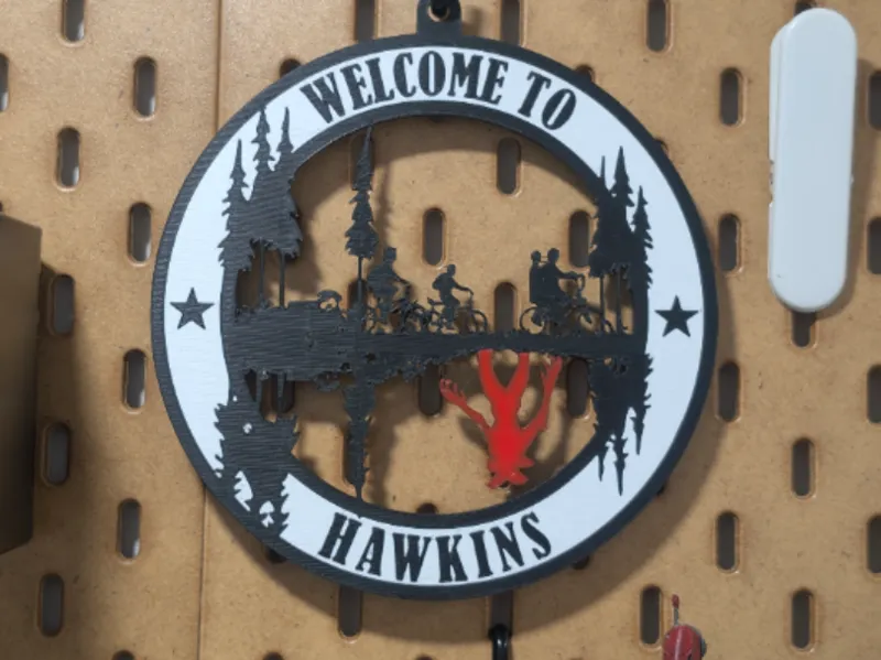 Stranger Things : Bienvenue à Hawkins - Art Mural