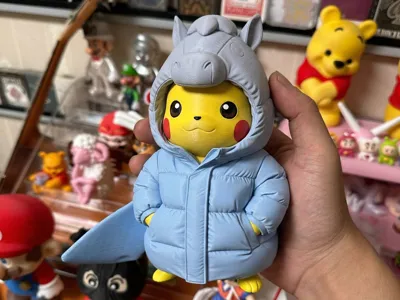 Auspicious Year of the Horse Pikachu Festive Ornament, Year of the Horse Figurine, New Year Pokémon Collectible