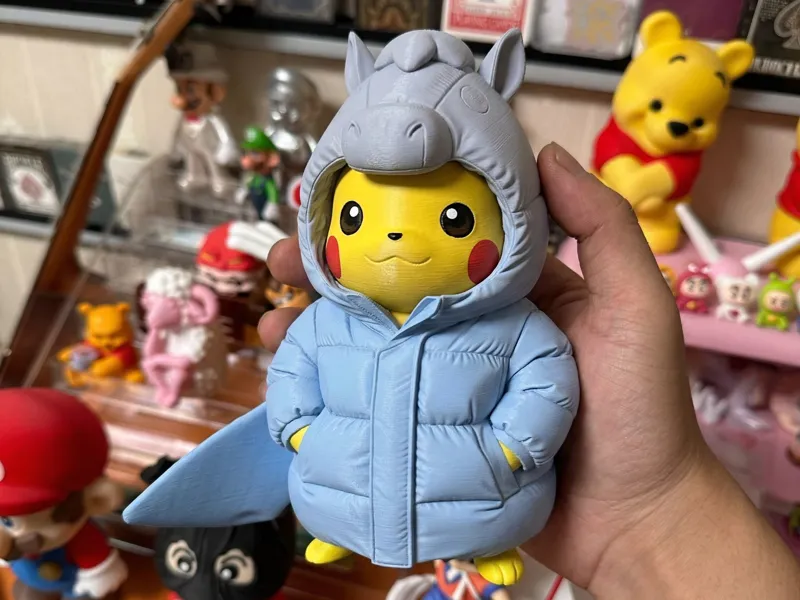 马年大吉 皮卡丘喜庆摆件 马年手办 新年 宝可梦摆件