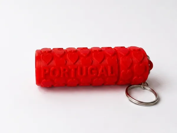Porte-rouge à lèvres cœur personnalisable (porte-clés)