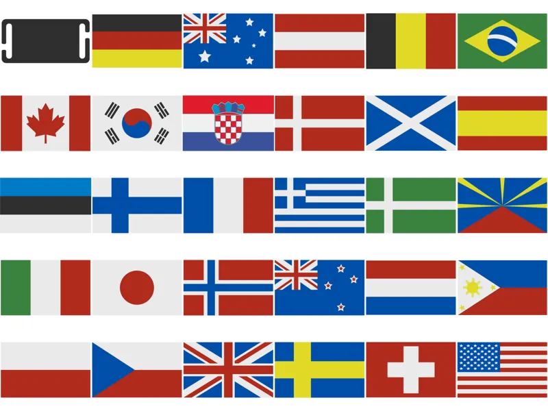 Patchs - drapeau fixation molle asymétrique