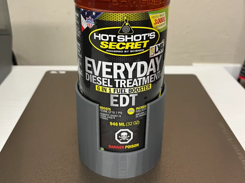 Hot shots diesel additive holder