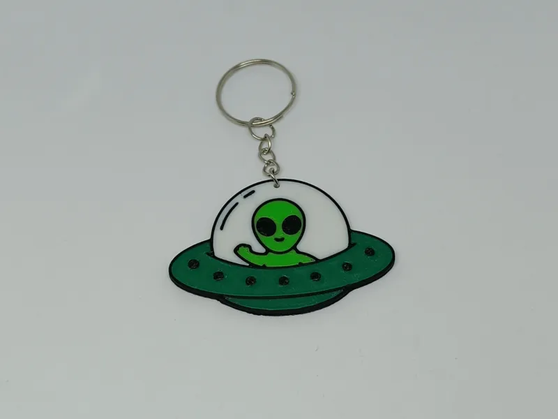 Cute Alien Keychain