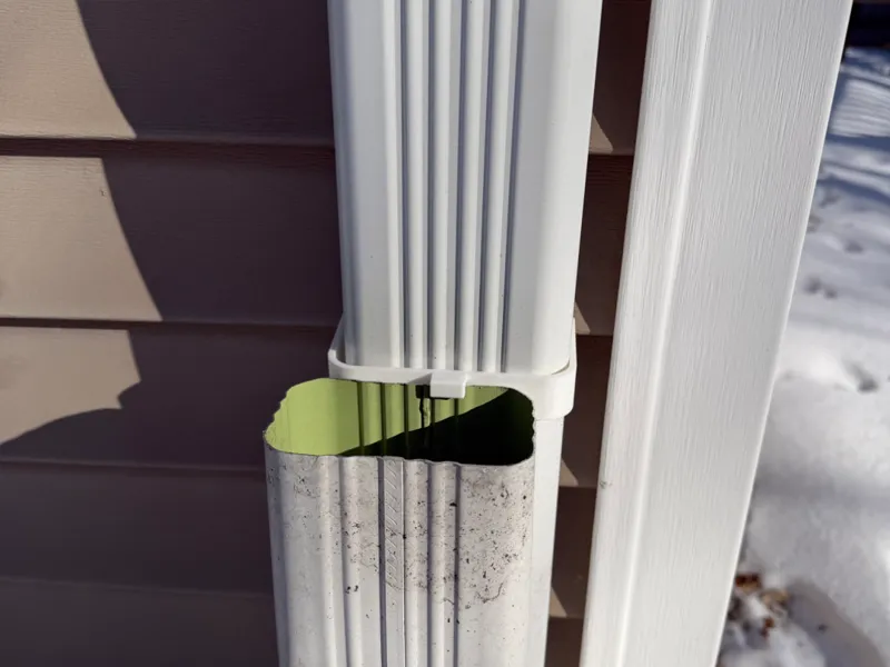 Rain Gutter Downspout Holder Clip No Drill