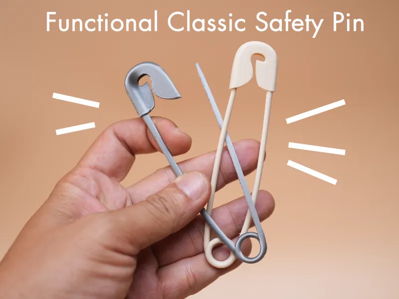 Easy Print Functional Classic Safety Pin