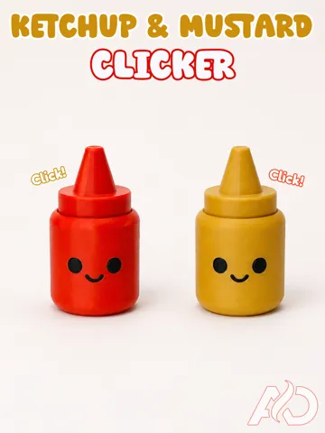Objeto manipulable: KETCHUP Y MUSTARD CLICKER — vista de referencia 2