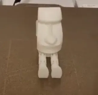 Articulated Moai I moai head with articulated legs