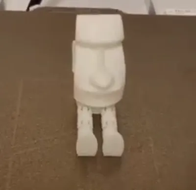 Articulated Moai I moai head with articulated legs
