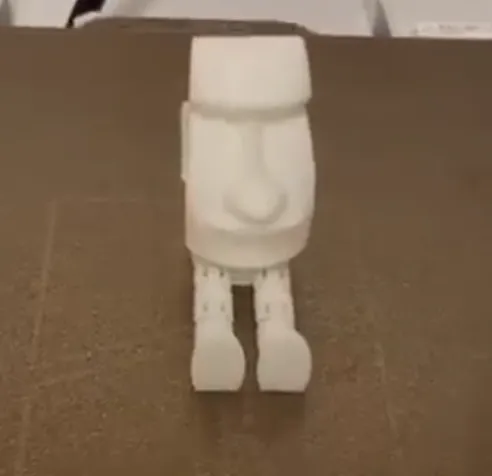Articulated Moai I moai head with articulated legs