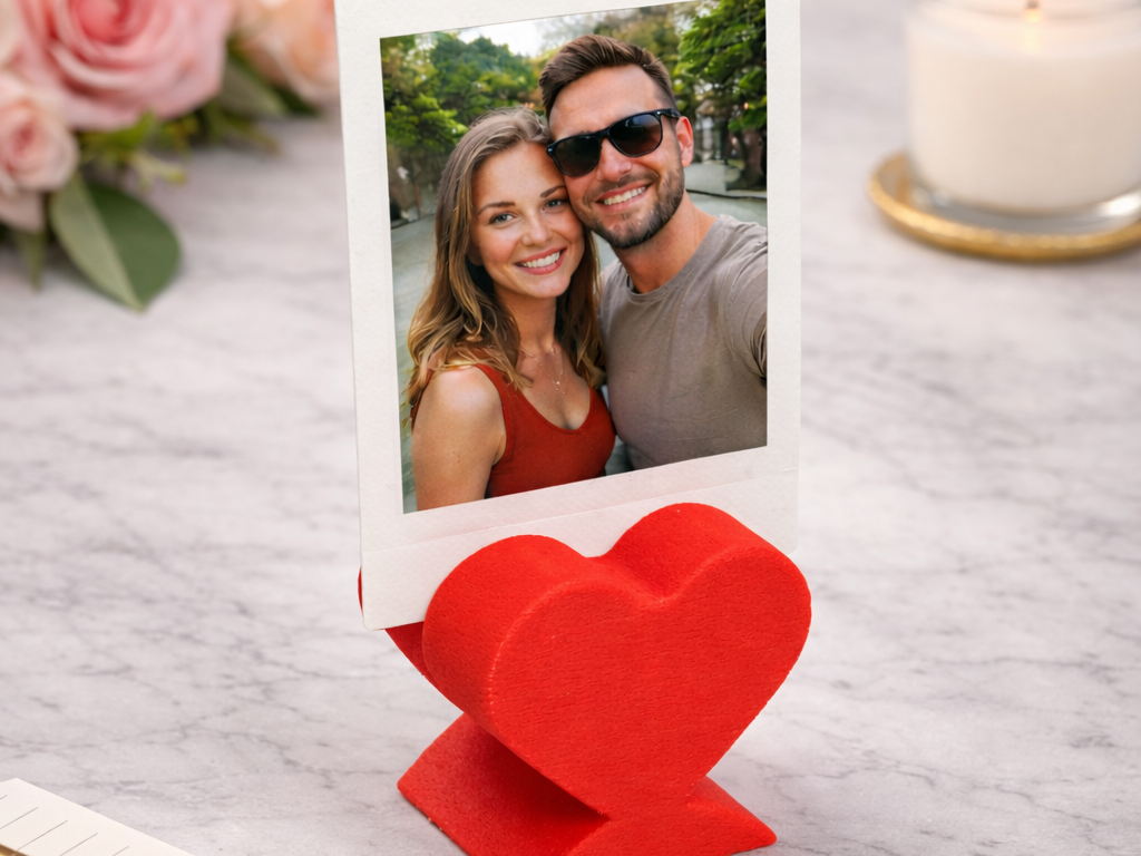 Heart-Shaped Photo Frame for Instax Mini