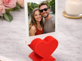 Heart-Shaped Photo Frame for Instax Mini