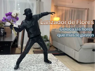 Lanzador de Flores (basado en arte Bansky)