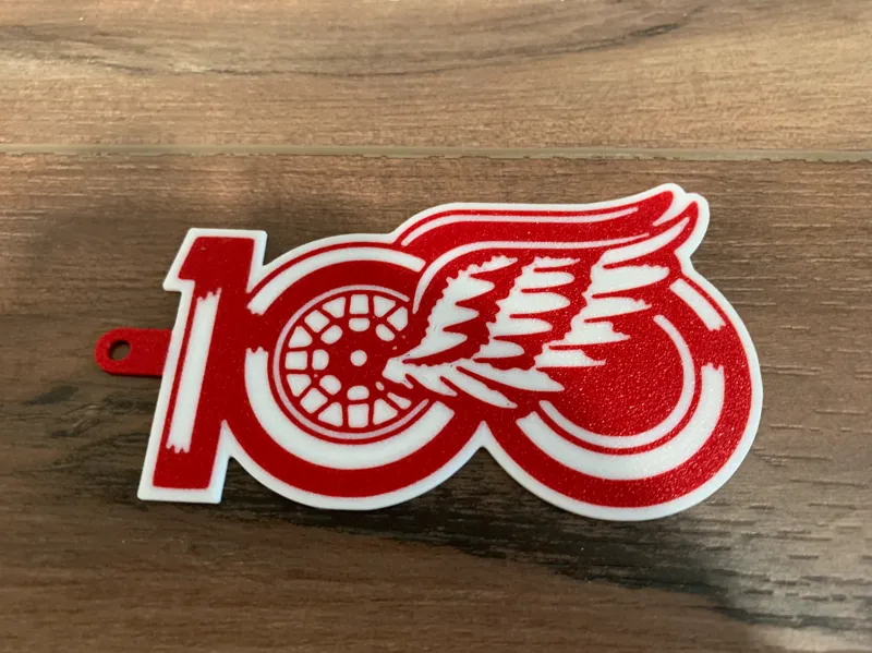 Detroit Red Wings Centennial Key Chain