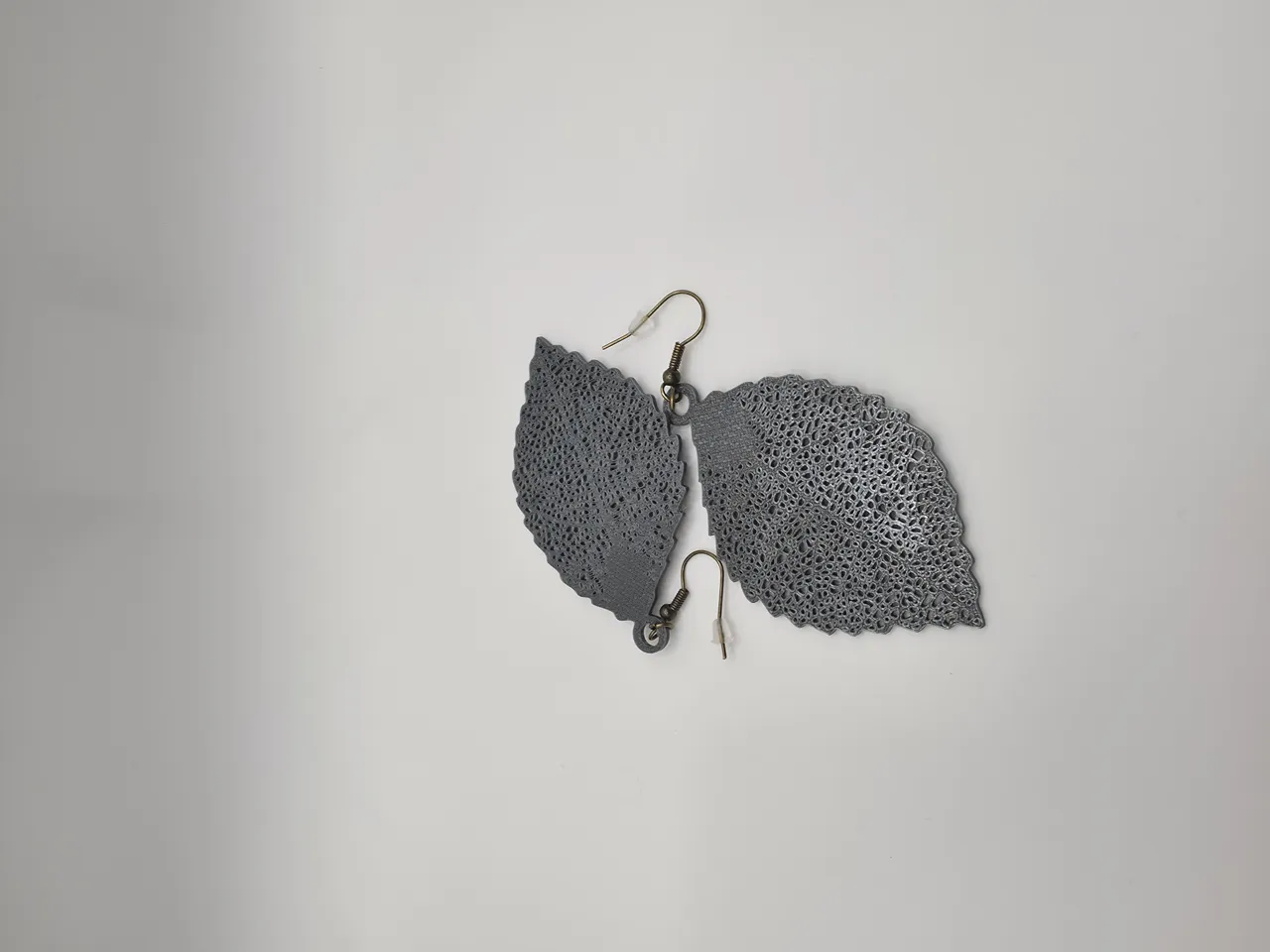 Lace Leaf Earrings view 3