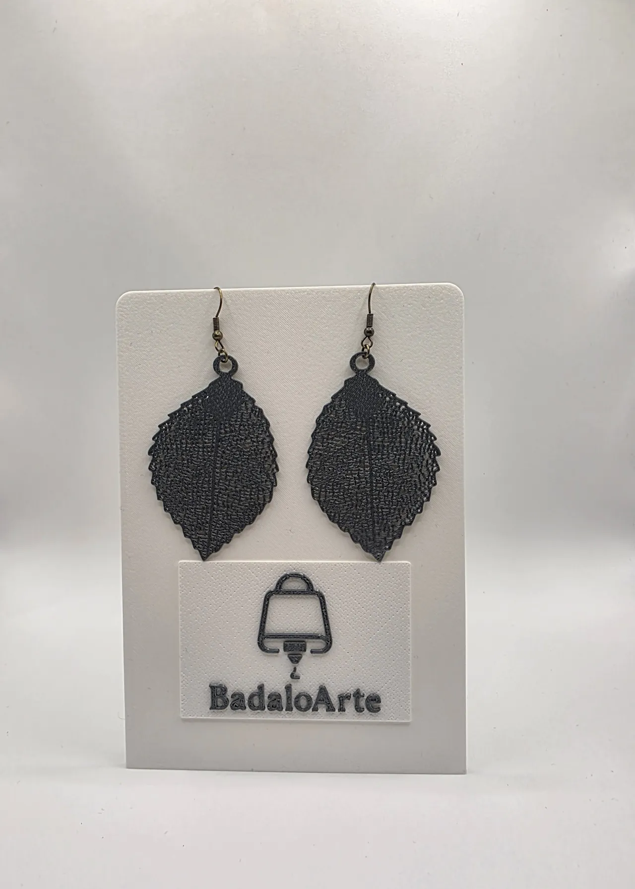 Lace Leaf Earrings view 2