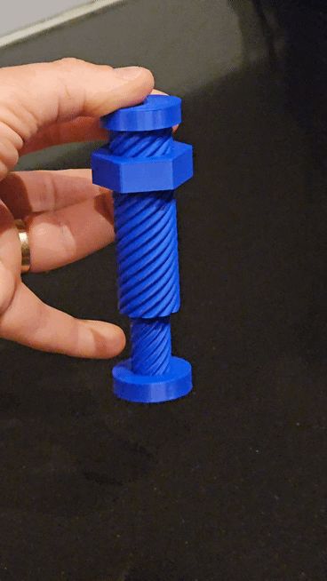 Fidget Screw within a Screw by _borizMakerWorld: Download Free 3D Models