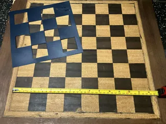 Chess Board Stencil. Checkers Stencil.