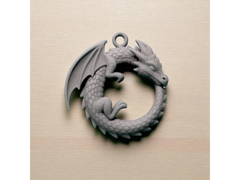 Dragon ring Keychain